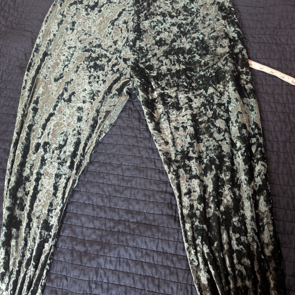 Velvet Patterned Pants